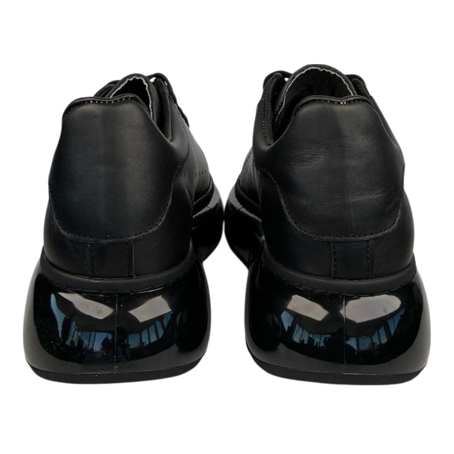 Kişiselleştirilebilir Kalın Ortopedik Tabanlı Mcquen Sneaker Spor Ayakkabı - Siyah